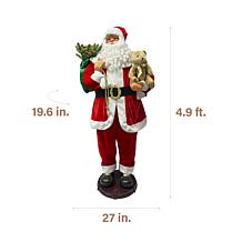 Fraser Hill Farm 4.9-Ft. Traditional Animated Musical Dancing Santa...