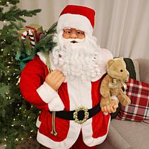 Fraser Hill Farm 4.9-Ft. Traditional Animated Musical Dancing Santa...
