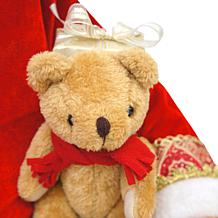 Fraser Hill Farm 58" Dancing Santa w/ Toy Sack Teddy Christmas Decor