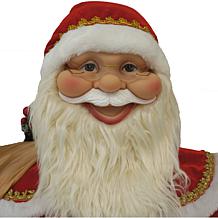 Fraser Hill Farm 58" Dancing Santa w/ Toy Sack Teddy Christmas Decor
