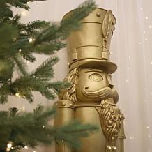 Fraser Hill Farm 6-Ft. Traditional Nutcracker with Open Lid Hat in ...