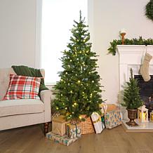 Fraser Hill Farm 6.3-F Celebration Pine Artificial Christmas Tree w...