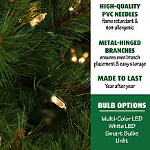Fraser Hill Farm 7' Southern Peace Pine Christmas Tree w/ Smart Lights