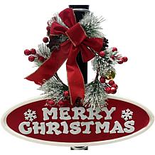 Fraser Hill Farm 71" Musical Street Lamp in Black with Snowman Scene