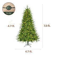 Fraser Hill Farm 7.5-Ft. Heritage Pine Pre-Lit Artificial Christmas...