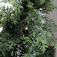 Fraser Hill Farm 9-Ft. Real Feel Cedar Pre-Lit Artificial Christmas...