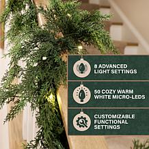 Fraser Hill Farm 9-Ft. Real Feel Cedar Pre-Lit Artificial Christmas...