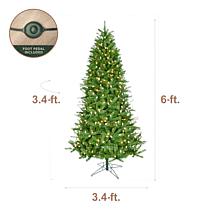 Fraser Hill Farm Fraser Hill Noel Pine 6-Ft. Artificial Christmas T...