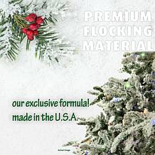 Fraser Hill Farms 9' Flocked Mountain Pine Tree - Multicolor