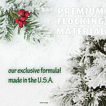 Fraser Hill Farms 9' Flocked Snowy Pine Tree - Multicolor
