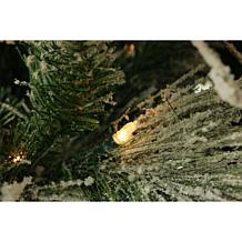 Fraser Hill Farms 9' Flocked Snowy Pine Tree - Smart Lights