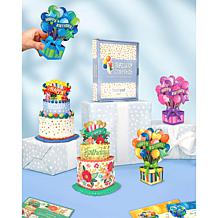 Freshcut Paper Birthday Pop Up, Card & Envelope 5-pack
