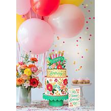 Freshcut Paper Classic Birthday Pop-Up Greeting, Card and Envelope 3pk