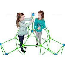 Funphix 154Pc Supersized GlowinDark Fort Building Set Blue/Green Balls