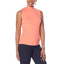 G by Giuliana 2-pack EcoLuxe Jersey Knit Mock-Neck Tanks