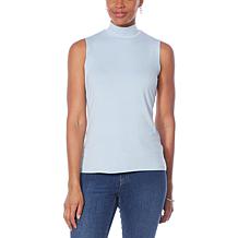 G by Giuliana 2-pack EcoLuxe Jersey Knit Mock-Neck Tanks