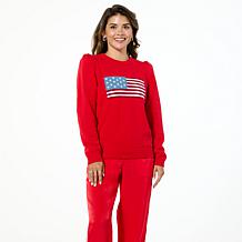 G by Giuliana Americana Full Fashion Jersey Knit Sweater