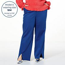 G by Giuliana Black Label High-Rise Woven Wide Leg Trouser