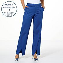 G by Giuliana Black Label High-Rise Woven Wide Leg Trouser