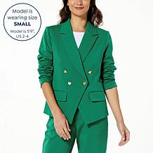 G by Giuliana Black Label Papa DePandi Collab Heart Blazer