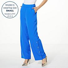 G by Giuliana Black Label Stretch Twill Side Snap Pant