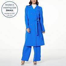 G by Giuliana Black Label Stretch Twill Trench Coat 