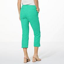 G by Giuliana Black Label Tweed Kick Boot Crop Pant