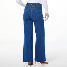 G by Giuliana G-Soft Denim High-Rise Wide-Leg Jean