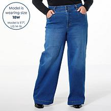 G by Giuliana G-Soft Denim High-Rise Wide-Leg Jean
