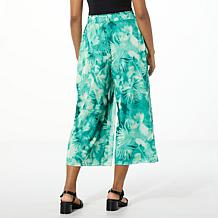 G by Giuliana High-Waist Aria Mesh Knit Wide Leg Pull-On Pant