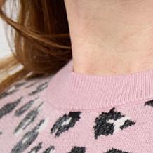 G by Giuliana Jacquard Knit Sweater with Sequinsns