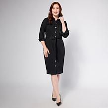 C Wonder by Christian Siriano Denim Shirt Dress - 23001409 | HSN