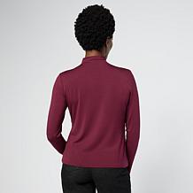 G by Giuliana Long Sleeve Mini Mock Neck Top