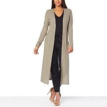 G by Giuliana Pointelle Knit Duster Cardigan