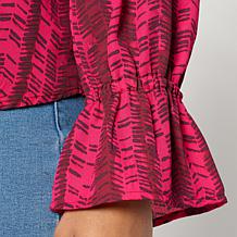 G by Giuliana Printed Button-Down Shirt