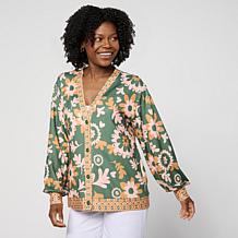 IMAN Global Chic Belted Ribbed Knit Cardigan | HSN