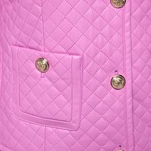 G by Giuliana Quilted Faux Leather Jacket