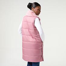 G by Giuliana Solid Puffer Vest with Channel
