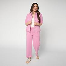 G by Giuliana Stitch & Release Featherweight Denim Cropped Pant