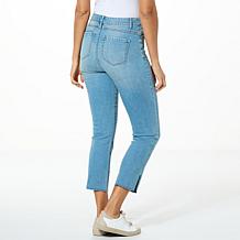 G by Giuliana The Straight Stretch Denim Twill Crop Jean