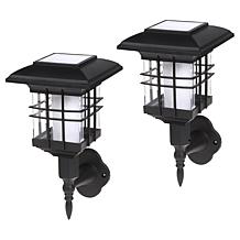 GB Home & Garden Simulated Flame Solar Lanterns - Set of 2