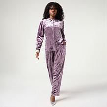 GBG Knit Velvet Peplum Shirt