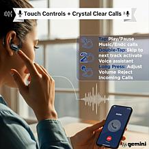 GEBX-200 OWS Open-Ear Wireless Earbuds with Extended Playtime