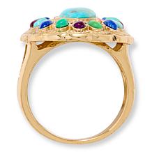 GemHues Multigemstone Bronze Statement Ring