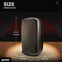 Gemini 15 Inch Active Bluetooth Loudspeaker with Stand