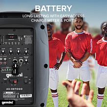 Gemini AS-08TOGO 8 Inch woofer Portable Powered Bluetooth Speaker