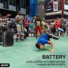 Gemini AS-12TOGO 12" Woofer Portable Powered Bluetooth Speaker