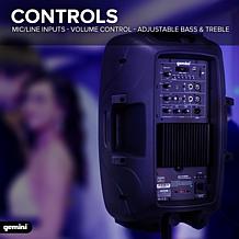 Gemini AS-2112BT Active 12 inch Woofer Bluetooth Loudspeaker