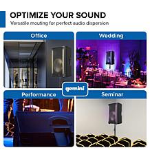 Gemini GD-L215PRO 15"LED Professional PA Speaker with Bluetooth