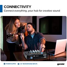 Gemini GEM-08USB Compact 8 Channel Bluetooth Mixer